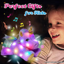 Cuteoy Glowing LED Light-up Purple Unicorn Nightlight Toys Musical Plush Stuffed Animal Singing Lullabies Birthday Christmas Plushies Gifts for Kids Boys Girls,13" by TinyTreasures Baby Boutique