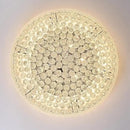 18-Light 32 inch Large Crystal Chandelier Flush Mount Ceiling Light Fixture for Living Room Dining Room Bedroom Foyer Entryway Chrome Finish by CozyNest Decor