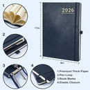 2026 Planner - Weekly and Monthly Planner 2026, JAN 2026 - DEC 2026, 8.5" x 11", Leather Cover 2026 Planners with Thick Paper, Back Pocket with Notes Pages - Blue by TinyTreasures Baby Boutique