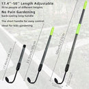 Weed Puller, Long Handle Crack Weeder Tool Hand Cultivator with Soft Foam Grip, Durable Curved Head Hook Weed Remover Tool Ideal for Weeding Digging Edging Planting Cultivating Scraping by GreenHaven Gardens
