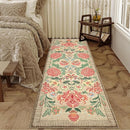 GarveeHome Floral 2x6 Washable Kitchen Runner Rugs Non Slip Camel Taupe Brown Vintage Boho Cottage Long Rug for Hallways Bedroom Entryway Bathroom Mat with Rubber Back by TinyTreasures Baby Boutique