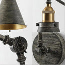 JONATHAN Y JYL7462D Rover 7" Classic Industrial Metal Adjustable Arm LED Wall Sconce, Rustic Dark Gray/Brass Gold for Bedroom, Bathroom, Vanity by CozyNest Decor