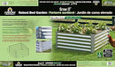 Arrow Sheds GrowIT Galvanized Steel Raised Flower and Plant Bed for The Garden or Greenhouse, 36" x 36" x 17" by GreenHaven Gardens