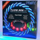 TOSY Flying Ring - 16 Million Color RGB or 12 LEDs, Super Bright, Lost Mode, Auto Light Up, Camping Essentials for Kids/Teens/Boy/Girl, Safe & Soft, Waterproof, Pool/Beach Games, Lightweight Toy by TinyTreasures Baby Boutique