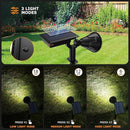 Solar Lights Outdoor, Ultra Bright 21 LEDs IP67 Waterproof Landscape Lighting for Outside, 2-in-1 Adjustable Solar Wall Lights for Garden Yard Pathway - Auto On/Off, 4 Pack (Cool White) by GreenHaven Gardens