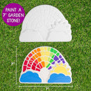 Creative Roots Paint Your Own Rainbow Stepping Stone Craft Kits for Kids, Ceramics to Paint, Ages 6+ by TinyTreasures Baby Boutique