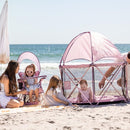 Baby Delight Go with Me Eclipse Deluxe Portable Playard | Playpen | Sun Canopy | Indoor and Outdoor | Ultra Padded Nylon Floor | Canyon Rose by TinyTreasures Baby Boutique