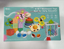 Baby Toys for 6 to 12 Months, Montessori Sensory Bins & Teething Toys, 6 in 1 Stacking Blocks, Rings, Eggs, Spinner, Crab Shape, 27 Pieces, Ages 6-36 Months by TinyTreasures Baby Boutique