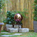 Alpine Corporation 10" Diameter Indoor/Outdoor Glass Gazing Globe Festive Yard Décor, Purple by GreenHaven Gardens