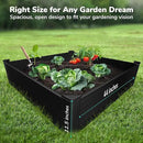 Raised Garden Bed - 4x4 ft Planter Box - Black HDPE - No Tools Needed - DIY Kit for Urban Gardening, Flowers, Herbs & Vegetables - Made in The USA by GreenHaven Gardens