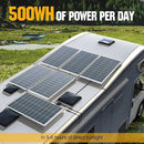 SOLPERK 100 Watt Solar Panel 12 Volt, 100W Solar Panel High-Efficiency Monocrystalline Solar Panels for Home, RV, Camping, Marine, Rooftop, Off-Grid Applications by CozyNest Decor