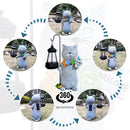Solar Cat Garden Statues Outdoor Décor with Lantern- Cat Figurines Solar LED Light Lawn Ornaments - Yard Decorations for Patio, Balcony, Backyard -Unique House Warming Gifts for Mom by CozyNest Decor