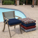 Arden Outdoor Seat Cushion, 19 x 19, Rain-Proof, Fade Resistant Sapphire Blue Leala