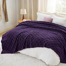 Bedsure GentleSoft Blankets Queen Size for Bed - Super Soft Cozy Blanket for Women Men Girls, Large Fuzzy Fleece Throw for Bedroom Decor, Purple, 90x90 Inches by CozyNest Decor