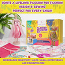 Fashion Designer Kits for Girls Ages 8+ Beginners Learn About Patterns, Draft & Re-Design Patterns, Sew & Be A Fashion Designer for The 8.5 in. Wood Mannequin. Sewing Kits for Kids 8-12 by TinyTreasures Baby Boutique