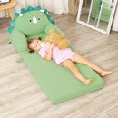 Foldable Kids Sofa, Triceratops Toddler Couch with Tri Folding Foam Cushions, Comfy Kids Couch for Age 3-6 by TinyTreasures Baby Boutique