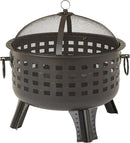 Amazon Basics 27 inch Steel Round Lattice Fire Pit by GreenHaven Gardens