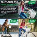 ProSource Wicker Bike Basket Front Cargo for Women and Men, Fits Most Bikes, Beach Cruiser, Stationary Bike, Ebike, Road Bike, White by GreenHaven Gardens