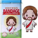 BioSwiss Bandages, Holy Jesus Shaped Self Adhesive Bandage, Latex Free Sterile Wound Care, Fun First Aid Kit Supplies for Kids and Adults, 50 Count by TinyTreasures Baby Boutique