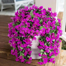Faux Bougainvillea Artificial Flowers Plants for Outdoors Outside Decoration, 2 pcs Purple Fake Flowers UV Resistant Look Real Silk Long Trailing Vines for Front Door Porch Planter Urn Patio Garden by CozyNest Decor