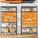 REIBII 6-Tier Metal Shelving Unit Storage Shelves, Sturdy Wire Shelving Adjustable Deep Pantry Shelves Load 800LBS Storage Rack for Kitchen Pantry Closet, Keep Organized, 2 Pack by TinyTreasures Baby Boutique
