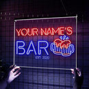 Personalized Home Bar Mica Led, Custom Name Mica LED Wall Light with Beer Mug Design, Neon Style Acrylic Sign For Game Room, Pub Decor, Gift for Him by CozyNest Decor