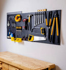 WallPeg Pegboard Kit - 3 ea. 24"x16" Black Peg Boards Panels - Made in USA by GreenHaven Gardens