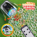 2025 Upgraded Bubble Machine with Remote Control, Automatic Rotation & RGB Lights, 1800mAh Rechargeable Battery, Type-C Charge, Bubble Maker for Kids, Weddings, Birthday Parties, Outdoor Activities by TinyTreasures Baby Boutique