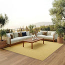 Nourison Home Positano Yellow 9' x 12' Area Rug, Modern, Solid, Indoor/Outdoor, Easy Cleaning, Non Shedding, Bed Room, Living Room, Deck, Backyard by CozyNest Decor