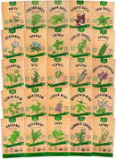 25 Most Popular Herb Seeds Variety Pack - 11,700 Non-GMO Heirloom Seeds for Planting Herbs in Individual Seed Packets for Hydroponic, Indoor & Outdoor Gardening by GreenHaven Gardens