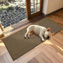 JSEI Dirt Trapper Door Mat 24"x60" Non-Slip Washable Entrance Mat, Dog Doormats, Absorbent & Fade-Resistant Floor Mats, Low Profile Welcome Mats for Entryway, Front Door, and Inside Entrance, Brown by CozyNest Decor