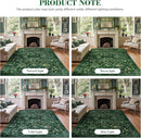 Deerly Dark Green Area Rugs 9x12 for Living Room Soft Non-Slip, Large Bedroom Rug Vintage Dining Room Rug Tribal Farmhouse Carpet for Dining Room Office Green by TinyTreasures Baby Boutique