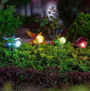 Insects Solar Garden Lights, 22.4" H Butterfly & Bee & Dragonfly & Ladybug Solar Stake Light, 4 Pcs Outdoor Statues Figurine Lights for Spring Garden Lawn Patio Yard Decoration by GreenHaven Gardens