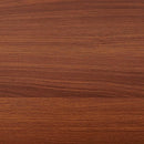 Extra Large Rectangle Glass Coffee Table, Mid-Century Modern Design for Living Room, L47 x W24 x H17, Amber Glass Top and Walnut MDF Shelf, Sleek Conical Metal Legs with Gold Finish by CozyNest Decor