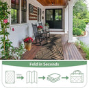 GENIMO Outdoor Rug 2.5' x 8' Waterproof for Patios Clearance, Reversible Outdoor Plastic Straw Camping Rug Carpet, Large Area Rugs Mats for RV, Camper, Deck, Balcony, Porch, Beach, Picnic, Black&Brown by CozyNest Decor