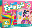 Klever Kits Foam Art Kit for Kids, EVA Foam Stickers with 6 Art Board and 800+ Stickers, DIY Arts and Crafts for Boys Girls Age 3+, Unicorns & Princesses Birthday Gifts Travel Toy by TinyTreasures Baby Boutique