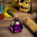 Patelai 2 Pcs Halloween Glass Potion Bottles with Belt Cork Renaissance Witch Costume Accessories Witch Props Potion Bottle for Halloween Party Decor Cosplay DIY Crafts Gift (Black,Brown) by CozyNest Decor