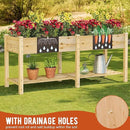 GHWIE Raised Garden Bed with Legs Elevated Wood Planter Box for Planting Vegetables Flowers Garden Patio Balcony Garden beds Outdoor with Liner by GreenHaven Gardens