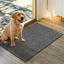 JSEI Dirt Trapper Door Mat 20"x32" Non-Slip Washable Entrance Mat, Dog Doormats, Absorbent & Fade-Resistant Floor Mats, Low Profile Welcome Mats for Entryway, Front Door, and Inside Entrance,Dark Grey by CozyNest Decor