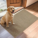 JSEI Dirt Trapper Door Mat 32"x48" Non-Slip Washable Entrance Mat, Dog Doormats, Absorbent & Fade-Resistant Floor Mats, Low Profile Welcome Mats for Entryway, Front Door, and Inside Entrance, Beige by CozyNest Decor