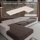 Couch Cushion Covers for Sectional Sofa, Stretch Soft Sofa Slipcovers Washable Wear-Resistant Universal Furniture Protector for Living Room(3 Seaters Covers+1 Chaise Cover, Brown) by CozyNest Decor