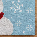 Gertmenian Paramount Frosty Coir Doormat - 2x3 Welcome Mat (2-Pack), Ideal for High Traffic Areas in Front Door, Garage, Entryway - Blue/Celebrate, 80026 by CozyNest Decor