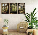3pcs William Morris Green Plants Canvas Wall Art Medieval Castle Posters Prints Gothictalian Landscape Painting Pictures Paintings Wall Decor for Living Room Bathroom Bedroom Decoration Unframed by CozyNest Decor