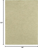 Nourison Home Home Positano 8' x 10' Fabric Green Area Rug by CozyNest Decor