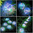 Honoson Decorative Solar Globe Lights Outdoor Waterproof LED Cracked Glass Ball Lights for Pathway, Walkway, Garden, Yard, Lawn Decoration(4 Pcs,3.9 Inch) by GreenHaven Gardens