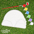 Creative Roots Paint Your Own Rainbow Stepping Stone Craft Kits for Kids, Ceramics to Paint, Ages 6+ by TinyTreasures Baby Boutique