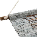 Mark&Day Wall Art, Stanzach Hide Leather and Fur Farmhouse Charcoal Macrame Tapestry Wall Hanging for Living Room, Bedroom, Office or Kitchen (44"H x 22"W) by CozyNest Decor