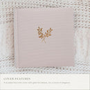 Elegant Linen Photo Album - 200 Acid-Free Pockets for 4x6 Pics - Perfect for Weddings & Gifts by TinyTreasures Baby Boutique