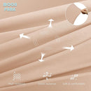 MOON PARK Pregnancy Pillows for Sleeping - U Shaped Full Body Maternity Pillow with Removable Cover - Support for Back, Legs, Belly, HIPS - 57 Inch - Brown - Cooling Cover by TinyTreasures Baby Boutique