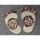 Outdooor Stepping Stones - Decorative Garden Stones for Patio, Deck, Garden or Sidewalk Faux Cobblestone Stepping Stones (Set of 2